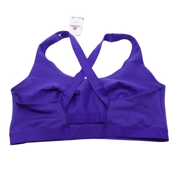 NWT Wacoal b.tempt'd b.active Sport Crop Bra Sz XL Spectrum Blue Low Impact - Picture 7 of 9